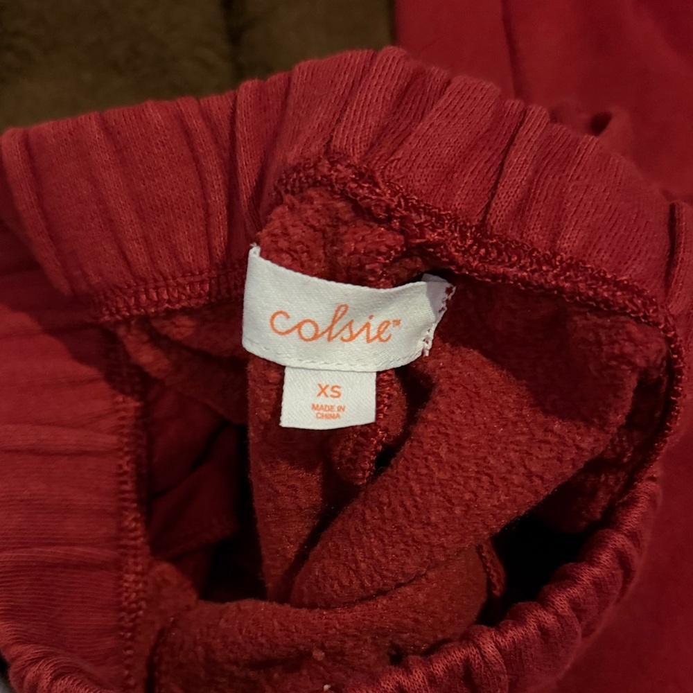 Colsie Red Sweatpants - Picture 2 of 2